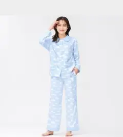 GU クレヨンしんちゃん サテンパジャマ上下 長袖&ロングパンツ