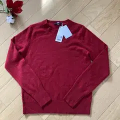 ユニクロ*カシミヤ100%*長袖*綺麗な赤*新品