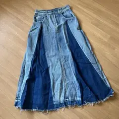お値下げ不可　デニムフレアーロングスカート