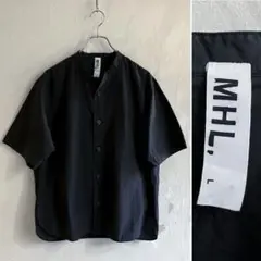MHL. コットンリネン バンドカラーシャツ MARGARET HOWELL