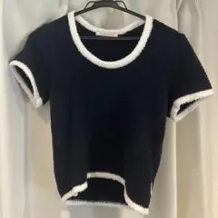 instantfunk 美容神ゆりちゃん 着用 トップス パイル地 ネイビー