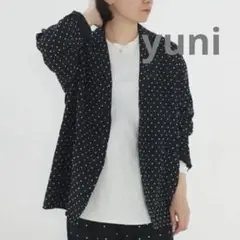 yuni ドットジャカード　シャツジャケット