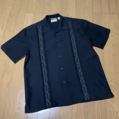 Cubavera キューバベラ キューバシャツ 刺繍 ブラック サイズL