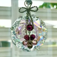 ブルーAB✩.*˚SWAROVSKIサンキャッチャー