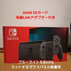 Nintendo Switch 本体 SDカード 有線LANアダプター付