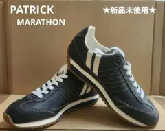 【新品未使用】PATRICK パトリック マラソン　レザー ネイビー