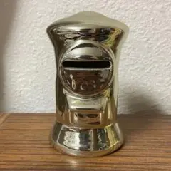 ポスト型貯金箱　銀色