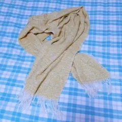 確実本物＊イエローショール　マフラー　羽織　ニット