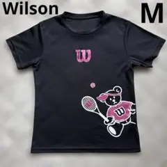 【Wilson】ウィルソンベア　テニスウェア　Tシャツ　ブラック　レディースM