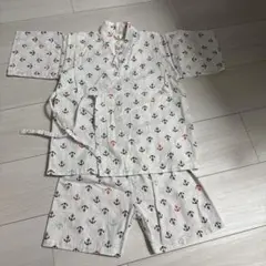 アンカー柄 甚平 110
