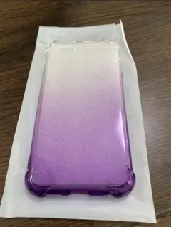 訳あり❤️ スマホケース　スマホカバー　紫　透明　パープル　クリア