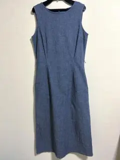 UNIQLO ノースリーブロングワンピース　Mサイズ　ユニクロ　薄手デニム風生地