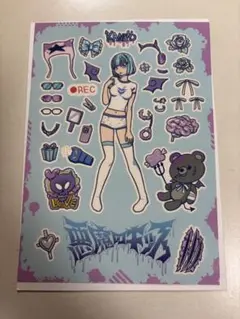 悪魔のキッス 全国ツアー2023 グッズ　カスタムラブシール　戦慄かなの