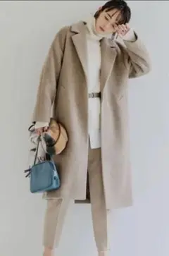 FAbRICA ロングチェスターコート グリーンレーベルリラクシング