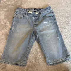GAP ライトブルー ダメージ加工 半ズボン