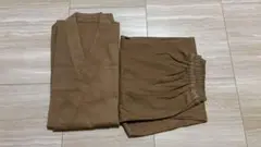 枚数指定可能 レディース 作務衣 甚平 茶色