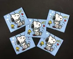★ スヌーピーSNOOPYの刺繍タグ5枚セットです♪④