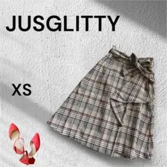 JUSGLITTY チェック柄 スカート　チェック柄　0XS ジャスグリッティー