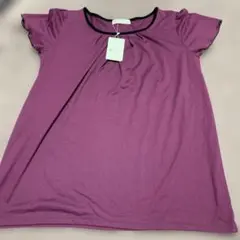 2枚組　パープル 黒半袖Tシャツ サイズ