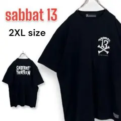 SABBAT13 サバトサーティン 半袖Tシャツ 2XLサイズ 黒 大きいサイズ