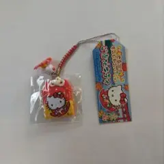 ご当地キティ　ハローキティ広島限定もみじ和みバージョン ストラップ　根付け