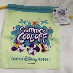 ディズニー　リゾート　ミセスグリーンアップル　巾着
