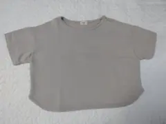 Bisque びすく Hold hands Tシャツ 90 くすみグレー
