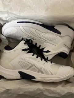 ASICS バスケットボールシューズ ホワイト/ネイビー
