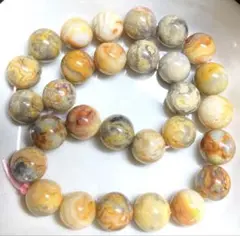 ① クレイジーレースアゲート8mm 29粒