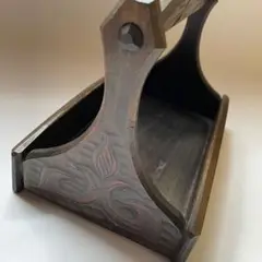 アイヌ木彫り　卓上小物入れ　岡持ち