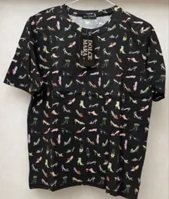 DOLCE MARA 靴プリント 半袖TシャツM-Lサイズ