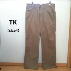 TK ベージュ チノパン フロントポケット付き size4