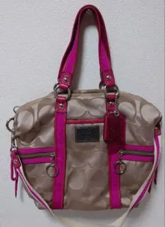 COACH コーチ ショルダー、ハンドバック ピンク