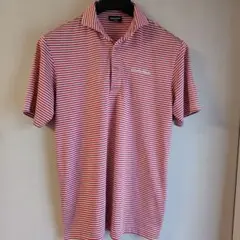 『新品』TaylorMade ストライプポロシャツ Mサイズ