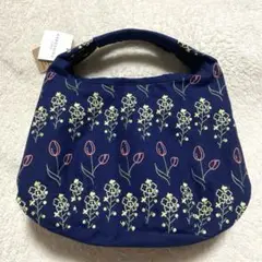京都くろちく ミニラウンド バッグ 春草紺 ハンドバッグ ネイビー 大人っぽ