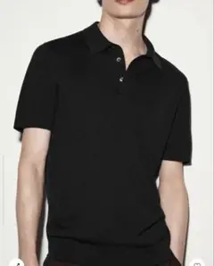 Acne Studios 半袖ニットポロシャツ XS Acne Studios ACNE STUDIOS 「KYLE」 ニットポロシャツ ネイビー