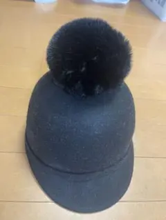 【ZARA】ウールキャップ ポンポン付き52cm