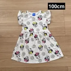 ディズニー　ミニー　半袖　ワンピース　パジャマ　ナイトドレ100cm