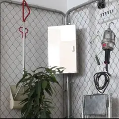DULTON STAINLESS STEEL CORNER CABINET