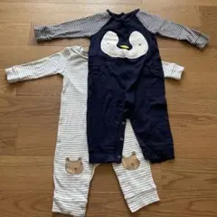 ペンギンデザインロンパースセット GAP
