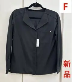 新品 未使用 アリシア ページボーイ 黒 長袖シャツ ブラウス