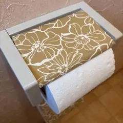 3138【2点100円、3点200円引き】花柄トイレットペーパーカバー