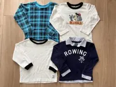 男の子 100cm 長袖 Tシャツ 4点セット まとめ売り