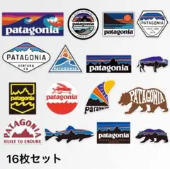 パタゴニア アウトドア キャンプ 防水ステッカー16枚