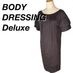 BODY DRESSING Deluxe 切替半袖ワンピース 体型カバー 日本製
