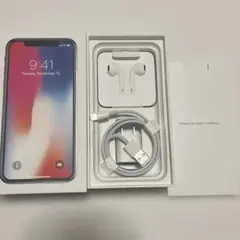 iPhone X 箱/イヤホン/Lightningケーブル/充電器純正 未使用