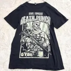 USA古着 スカル FIVE FINGER DEATH PUNCH バンドT L