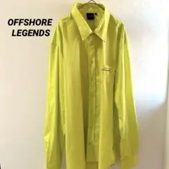 OFFSHORE LEGENDS 蛍光イエロー　長袖シャツ　XXL ゆったり