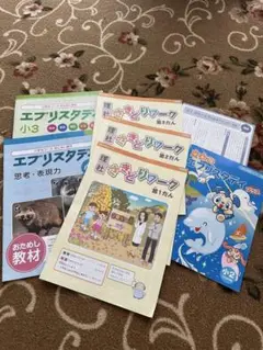 Z会 小3お試し教材エブリスタディ2冊、理社3冊、夏休みエブリスタディプラス1冊