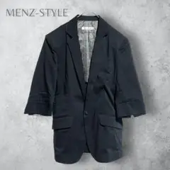 【MENZ-STYLE メンズスタイル】　テーラードジャケット　裏地チェック柄